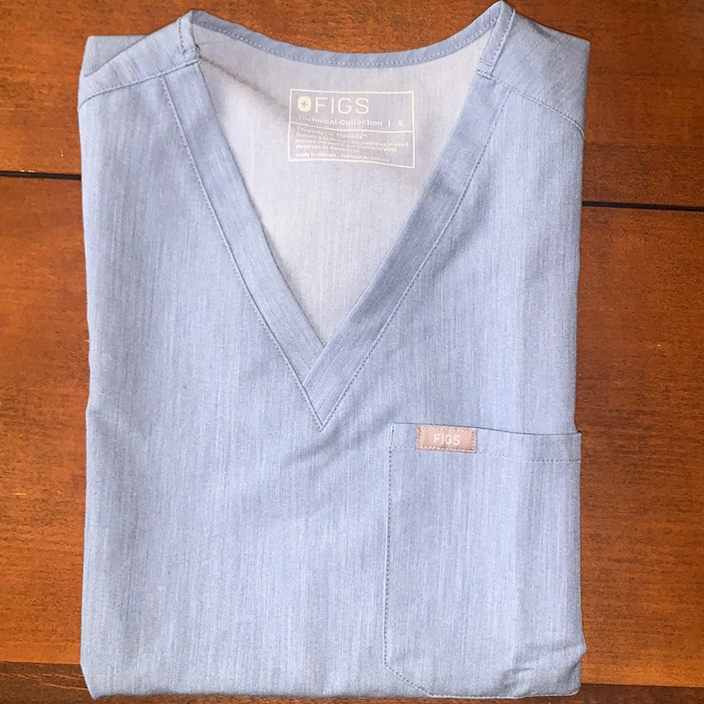 FIGS Heather Indigo Scrub Set size Small